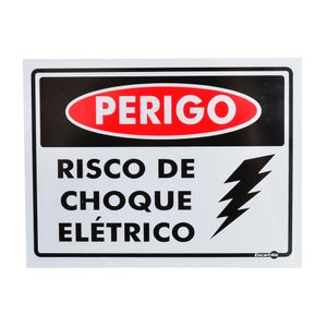 Placa-de-Sinalizacao-PERIGO-RISCO-DE-CHOQUE-ELETRICO-PS159-ENCARTALE