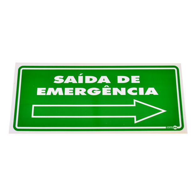 Placa-de-Sinalizacao-SAIDA-DE-EMERGENCIA-a-Direita-Ref-PS-115-ENCARTALE