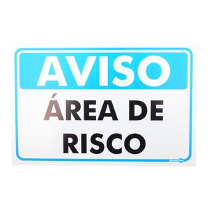 Placa-de-Sinalizacao-AVISO-AREA-DE-RISCO-Ref-PR4010-ENCARTALE